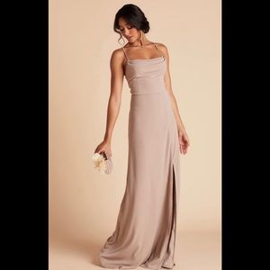Birdy Grey Ash Crepe Dress in Taupe